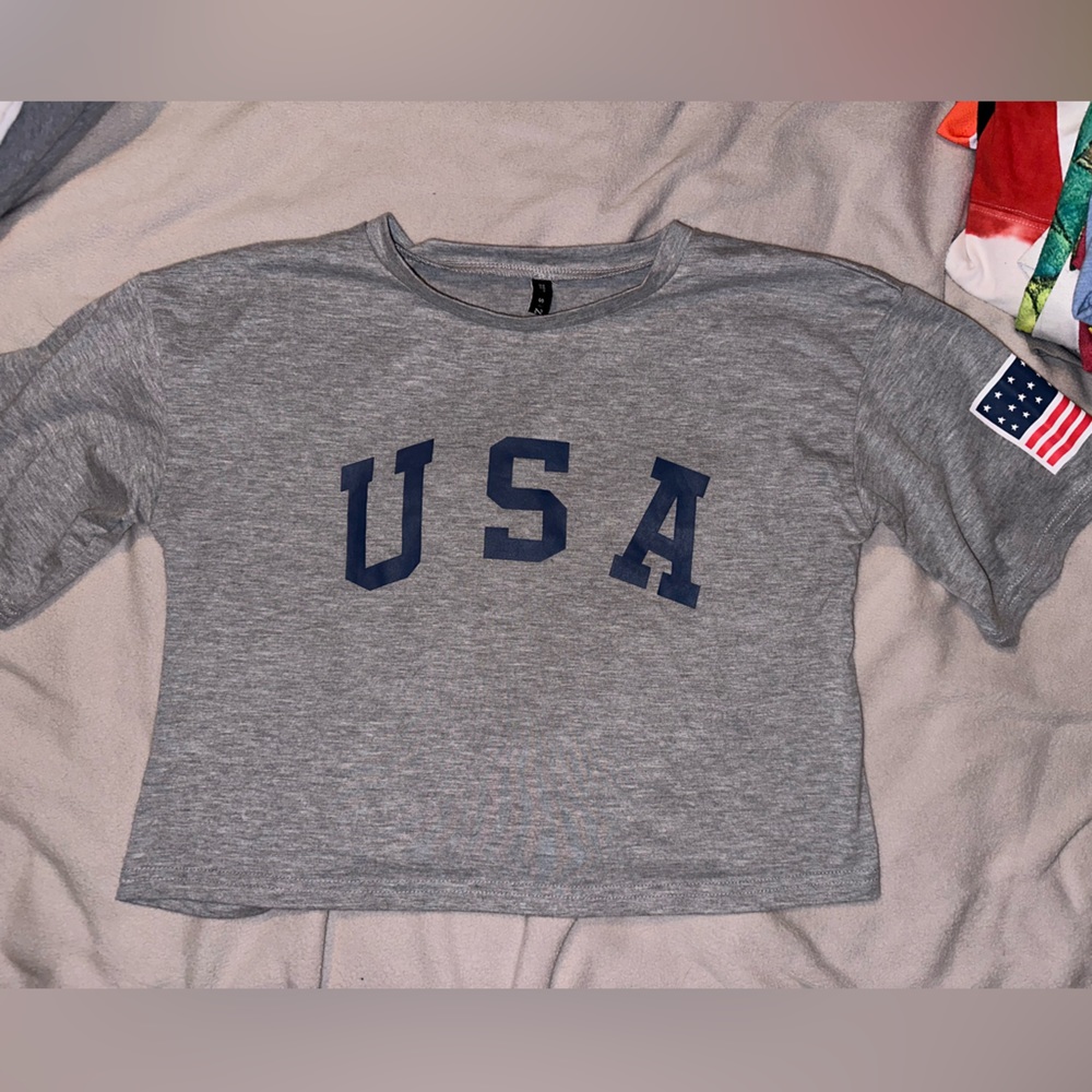 USA crop top